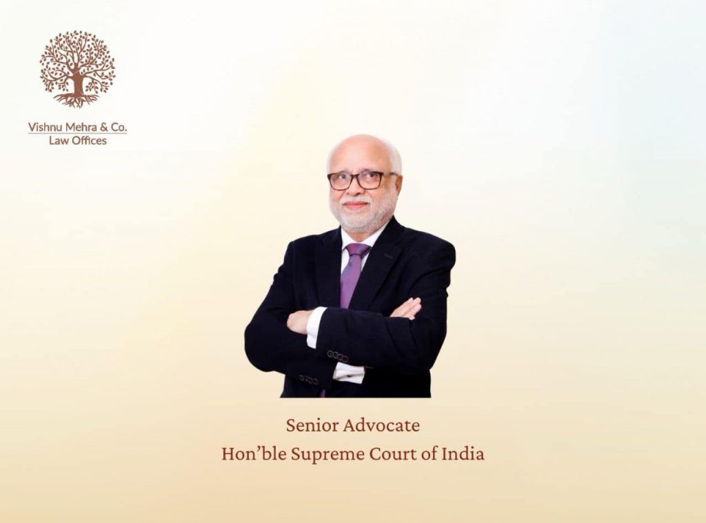 Vishnu Mehra Named Senior Advocate by Supreme Court of India